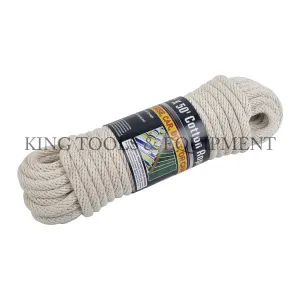 1/2" x 50' Solid Braided COTTON ROPE - 0977-0