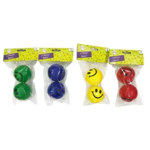 2 Pack Smiley Face Stress Ball
