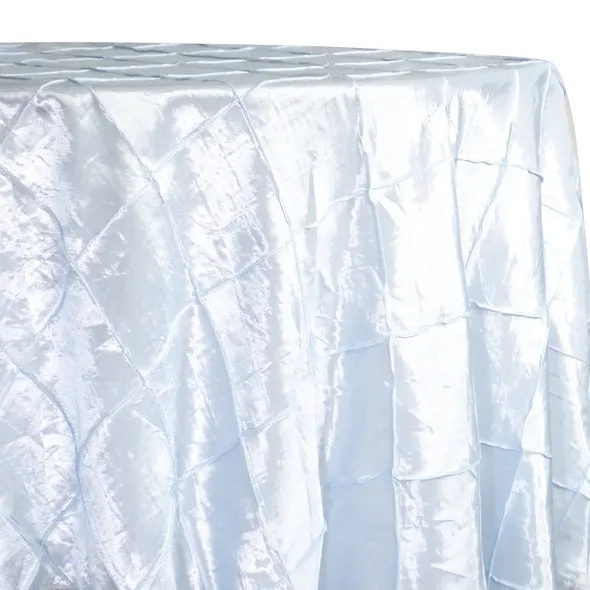 5pcs - 4" Pintuck Taffeta Table Linen 90"x156" Banquet - White