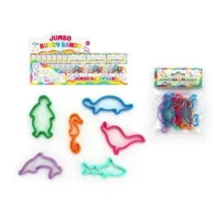 6 Pack Silicone Buddy Bandz - Sealife