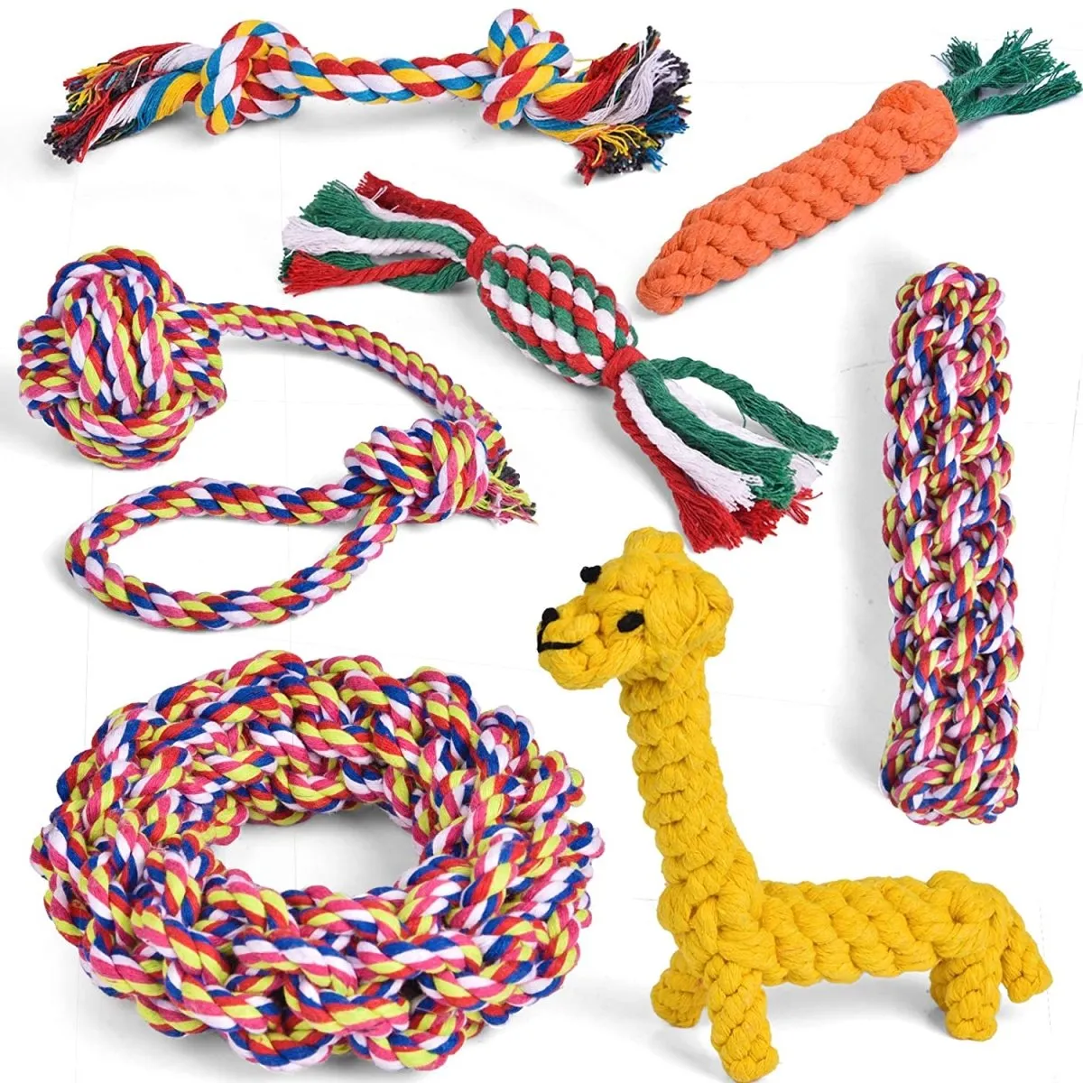 7 Pcs Chew Toy Set for Pets-Wholesale