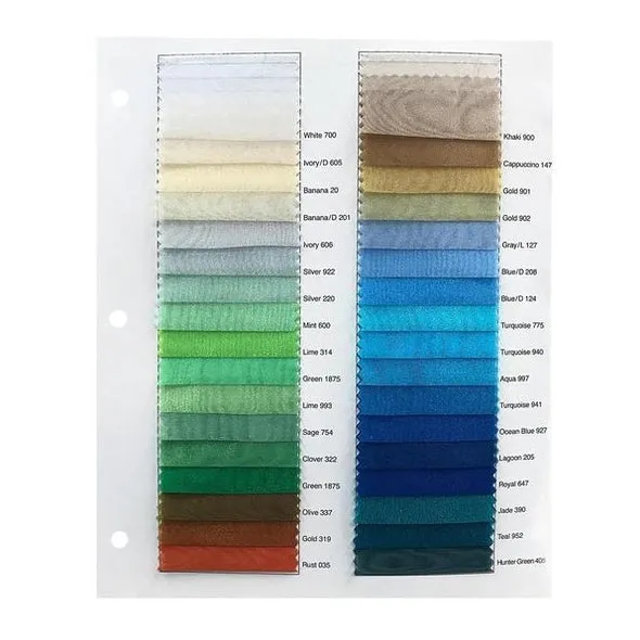 8pcs - Crystal Organza Table Linen 72"x72" Square - Banana 202