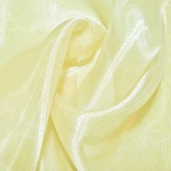 8pcs - Crystal Organza Table Linen 72"x72" Square - Banana 202