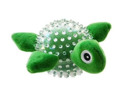 Allpet Ruff Play Plush Turtle Dog Toy