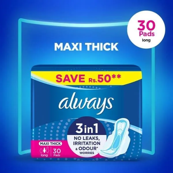 ALWAYS MAXI THICK 30 PADS