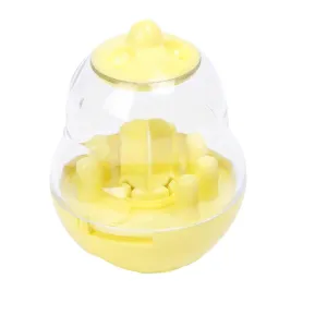 Anti-Choking Ball Feeding Bowl For Pets- Ba-661 Yellow