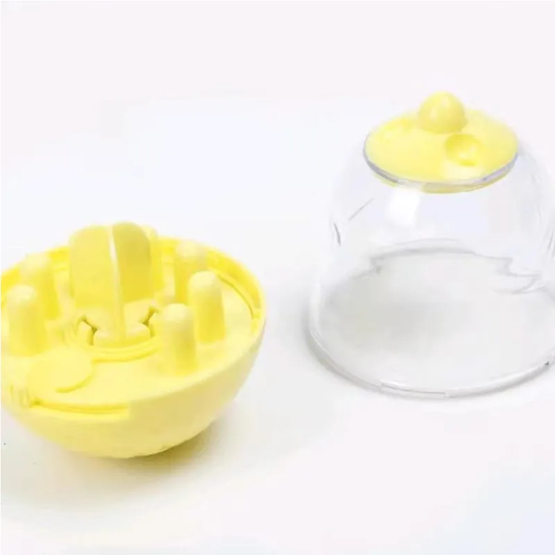 Anti-Choking Ball Feeding Bowl For Pets- Ba-661 Yellow