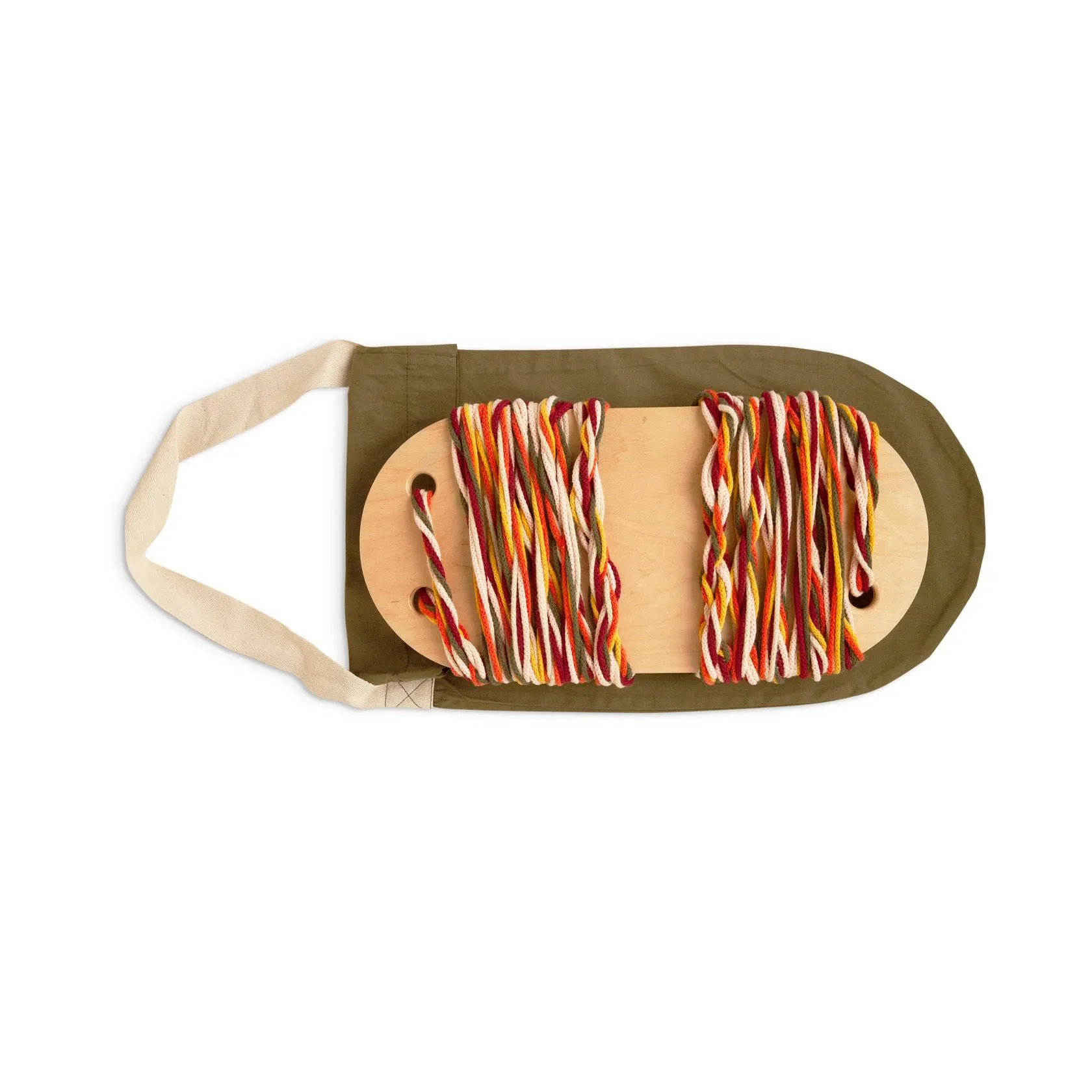 babai Wooden Swing Color Rope