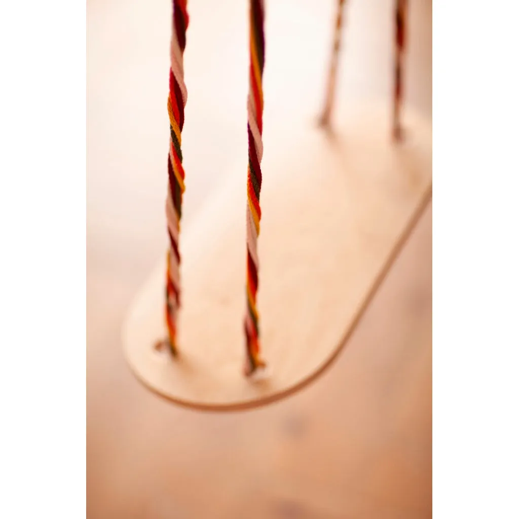 babai Wooden Swing Color Rope