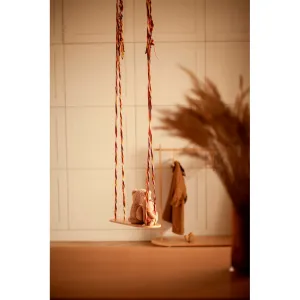 babai Wooden Swing Color Rope
