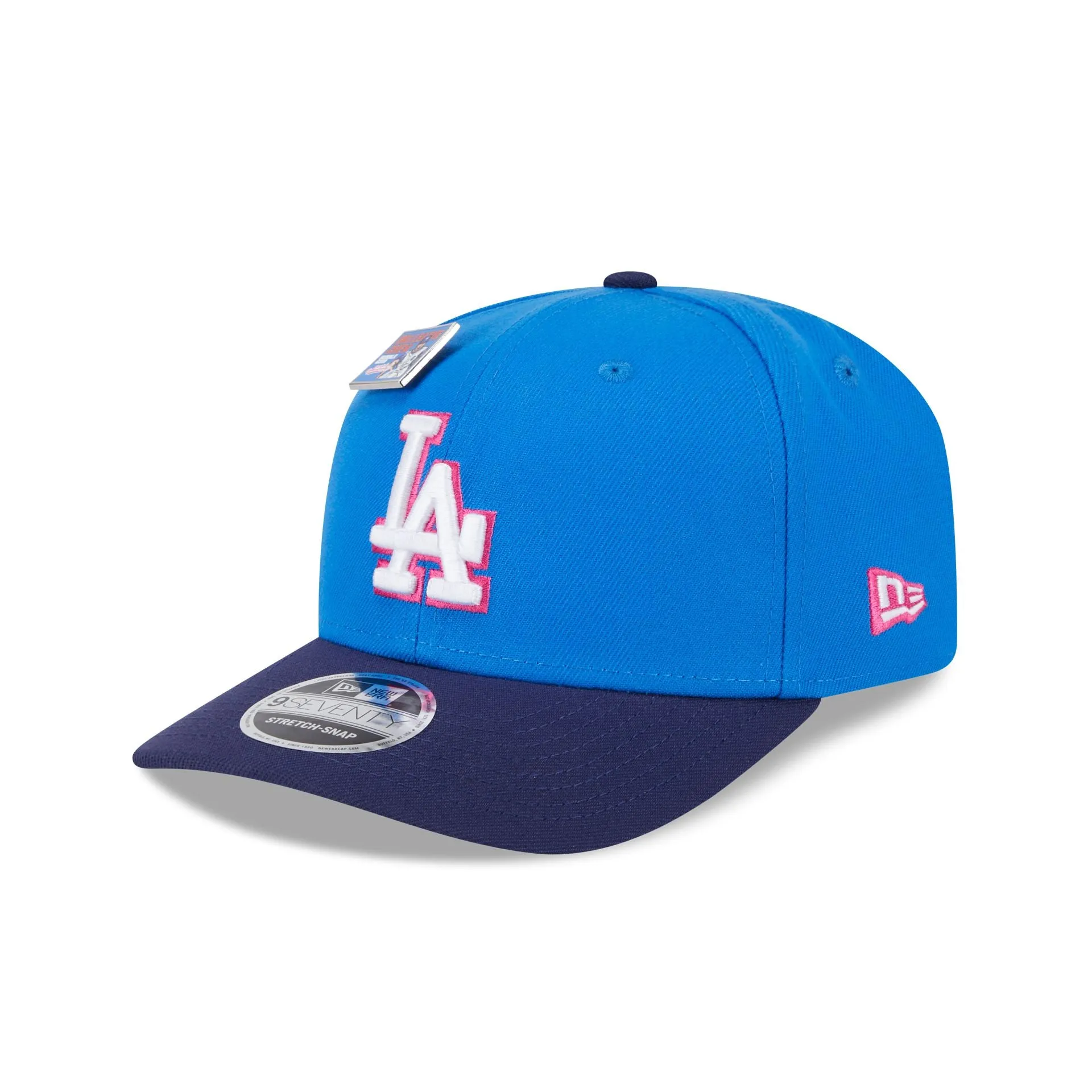 Big League Chew X Los Angeles Dodgers Curveball Cotton Candy 9SEVENTY Stretch-Snap Hat