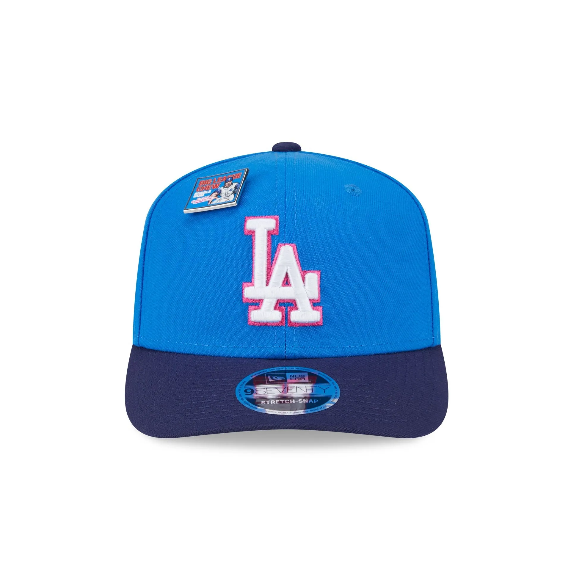 Big League Chew X Los Angeles Dodgers Curveball Cotton Candy 9SEVENTY Stretch-Snap Hat
