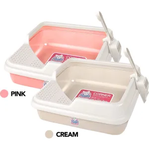CatIdea Square Corner Cat Litter Box
