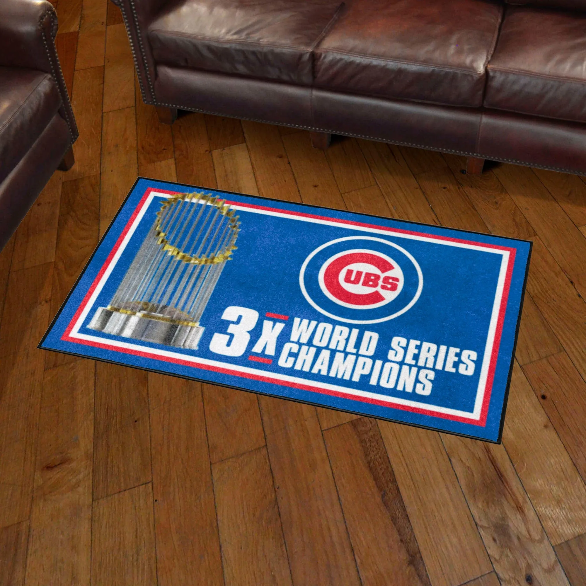 Chicago Cubs Dynasty 3ft. x 5ft. Plush Area Rug