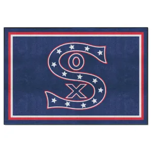 Chicago White Sox 5ft. x 8 ft. Plush Area Rug - Retro Collection