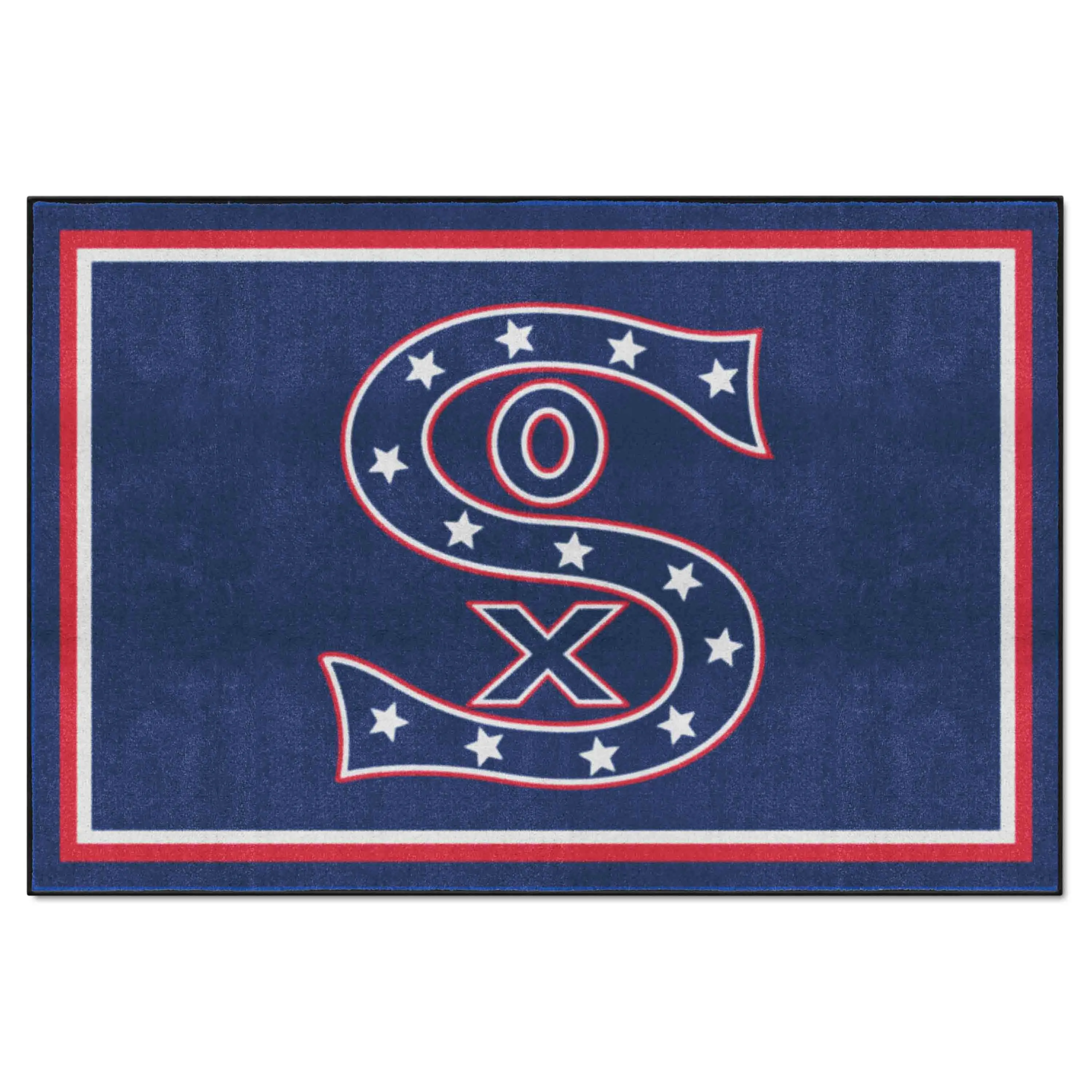 Chicago White Sox 5ft. x 8 ft. Plush Area Rug - Retro Collection