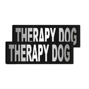 Dogline Removeable Reflective Patches - Set of 2 Therapy Dog