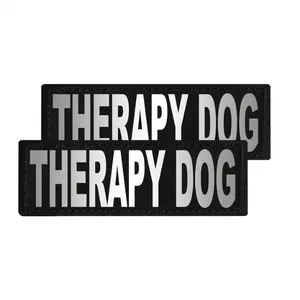 Dogline Removeable Reflective Patches - Set of 2 Therapy Dog