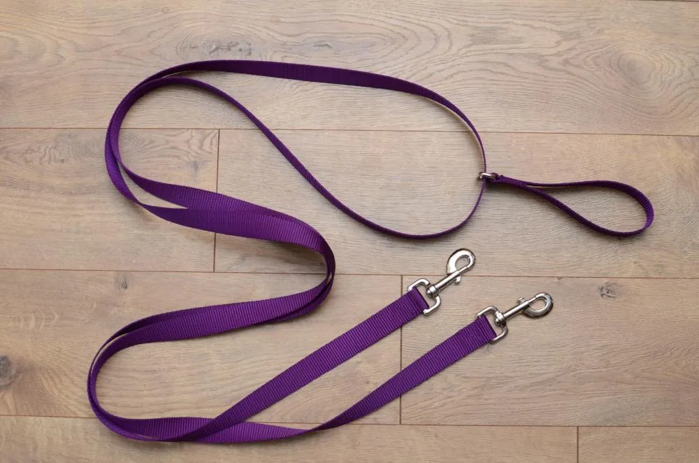 Dual Attach Leash With Sliding Handle | 3 widths, 20 colors