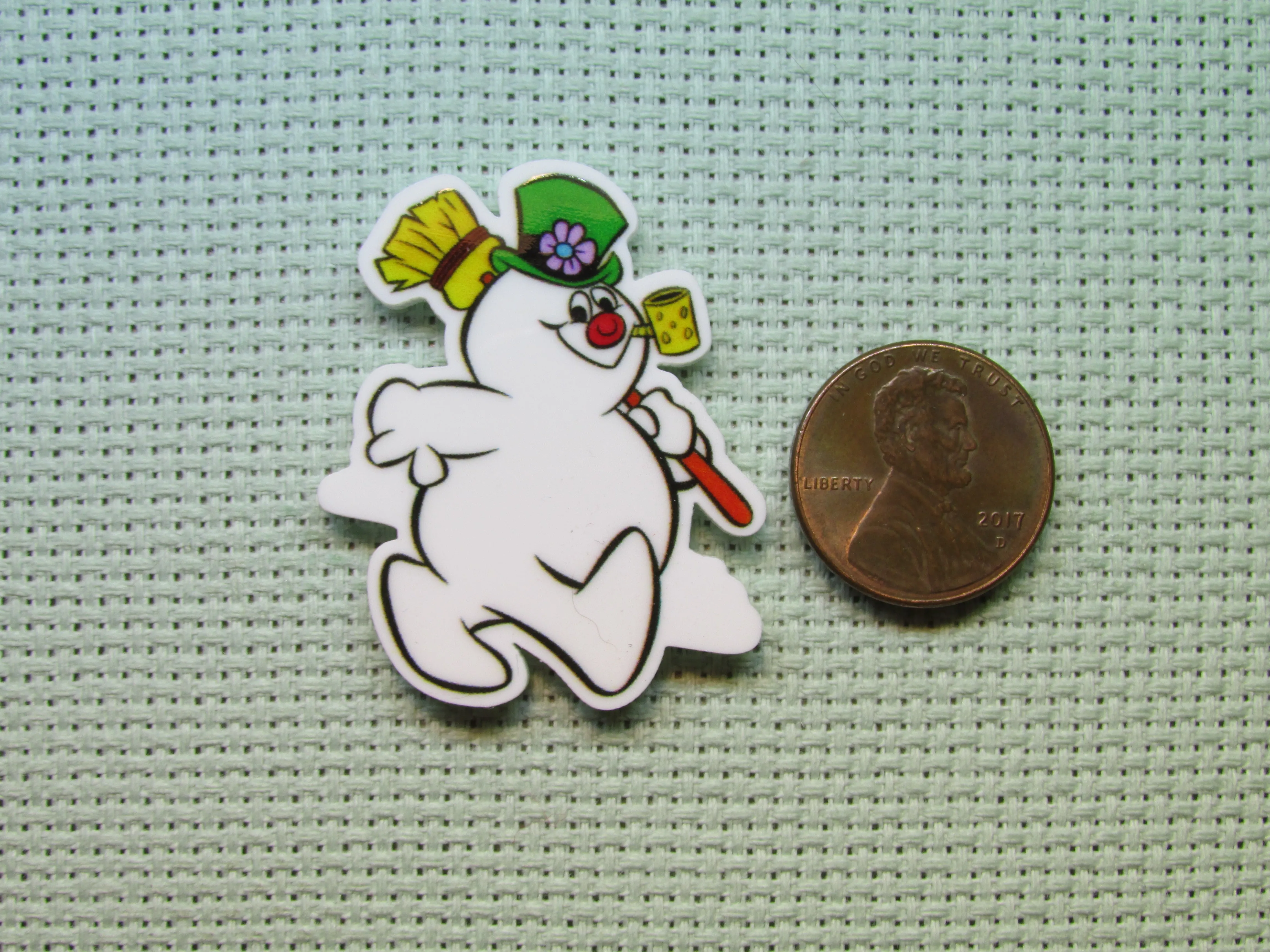 Frosty the Snowman Needle Minder, Cover Minder, Magnet