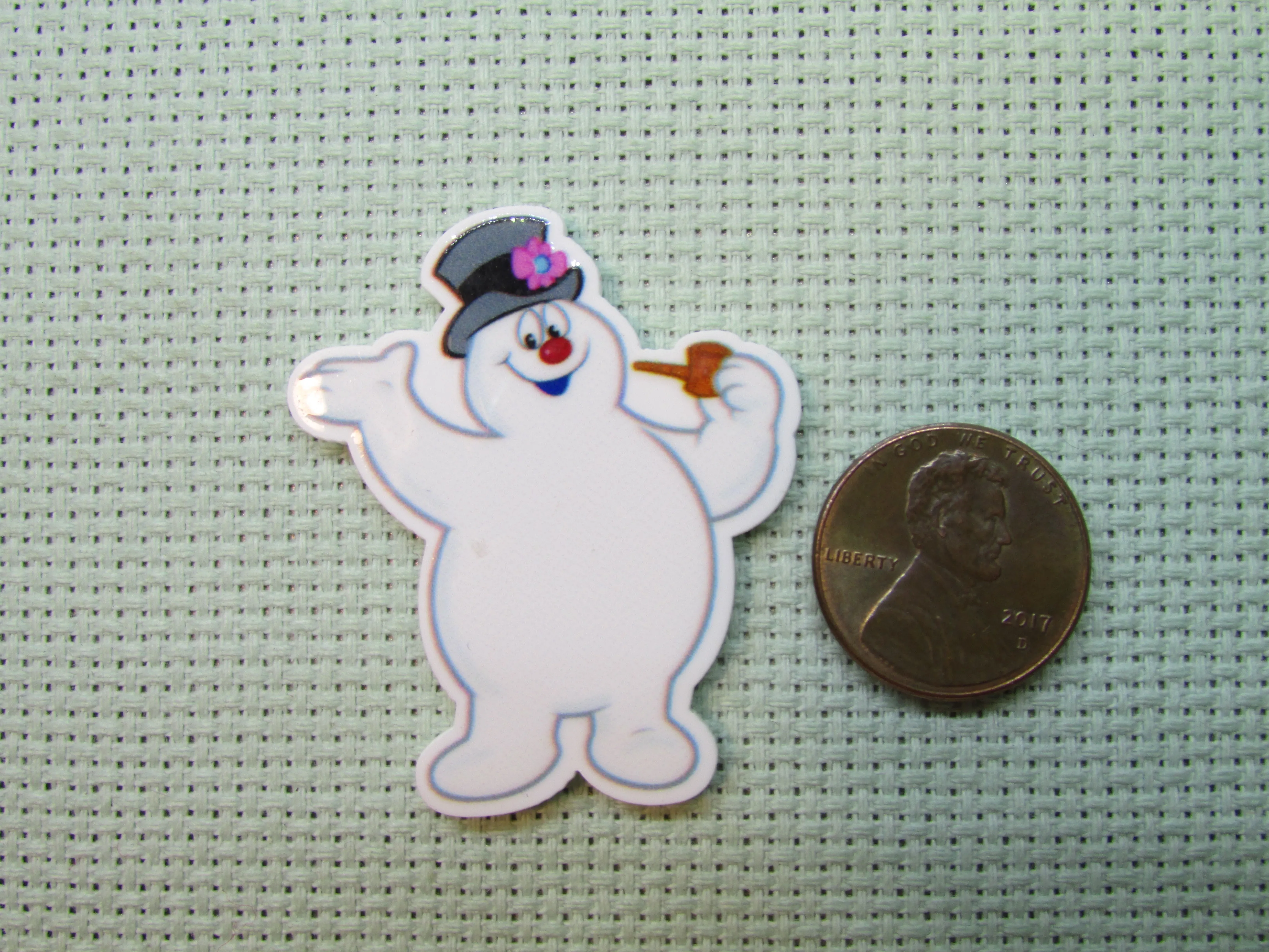 Frosty the Snowman Needle Minder, Cover Minder, Magnet