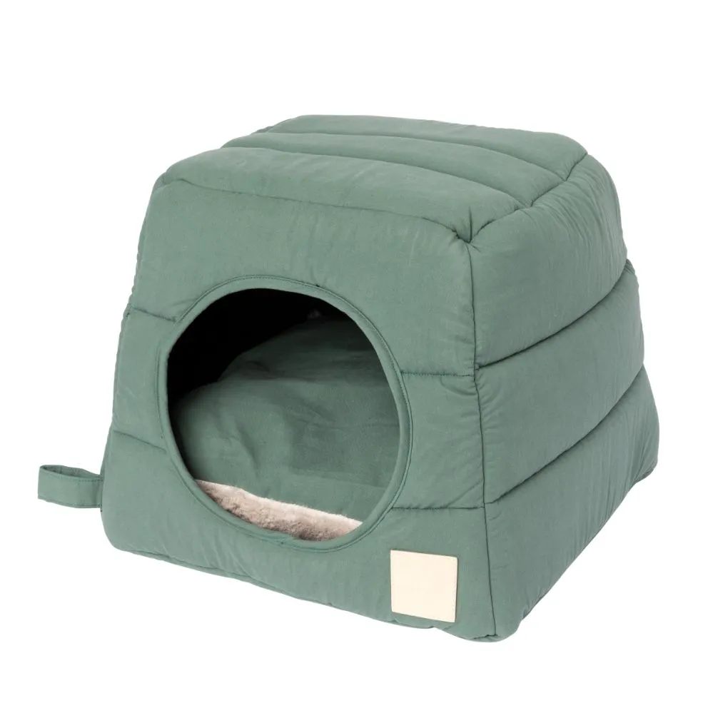 Fuzzyard Life Cat Cubby Myrtle Green