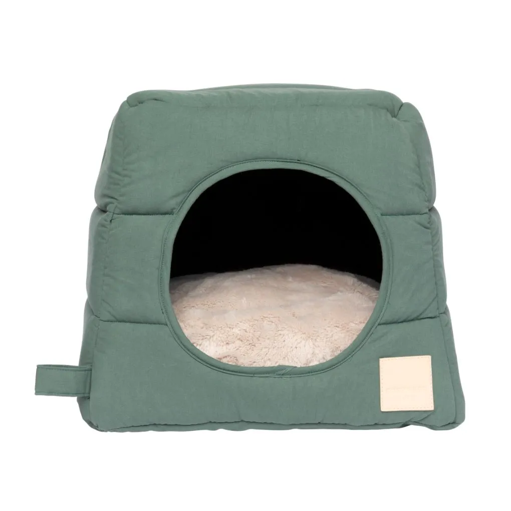 Fuzzyard Life Cat Cubby Myrtle Green