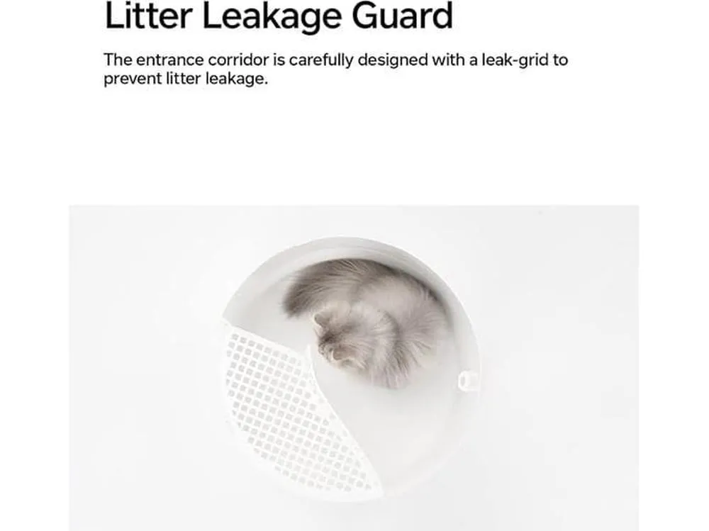 IGLOO CAT LITTER BOX - 2 IN 3 WHITE & BLUE