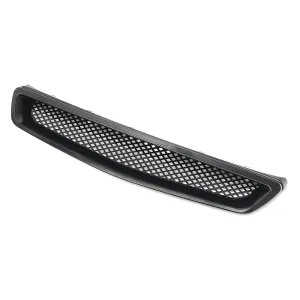 JDM EK T-R Style Front Hood Mesh Grill Grille Black for Honda Civic 1999-2000