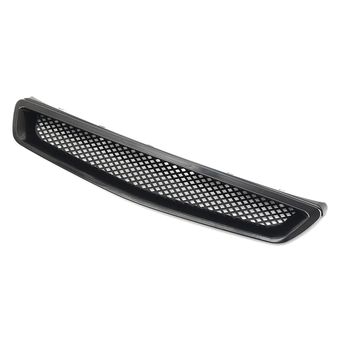 JDM EK T-R Style Front Hood Mesh Grill Grille Black for Honda Civic 1999-2000