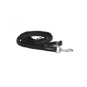 Kruuse Buster 7-Way Reflective Dog Lead - Black - Extra Large