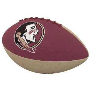 Logo Brands Seminole Logo/Florida State Junior Rubber Football - Garnet/Gold