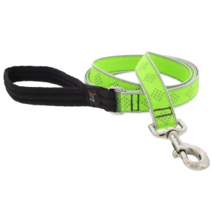 Lupine Reflective Dog Leash 1" Wide 4' Length Green Diamond