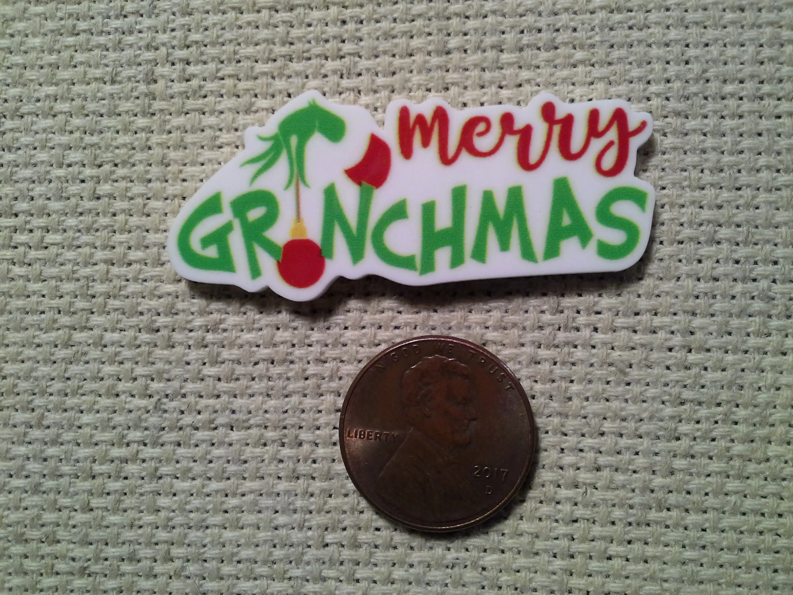 Merry Grinchmas Needle Minder, Cover Minder, Magnet LAST ONE!