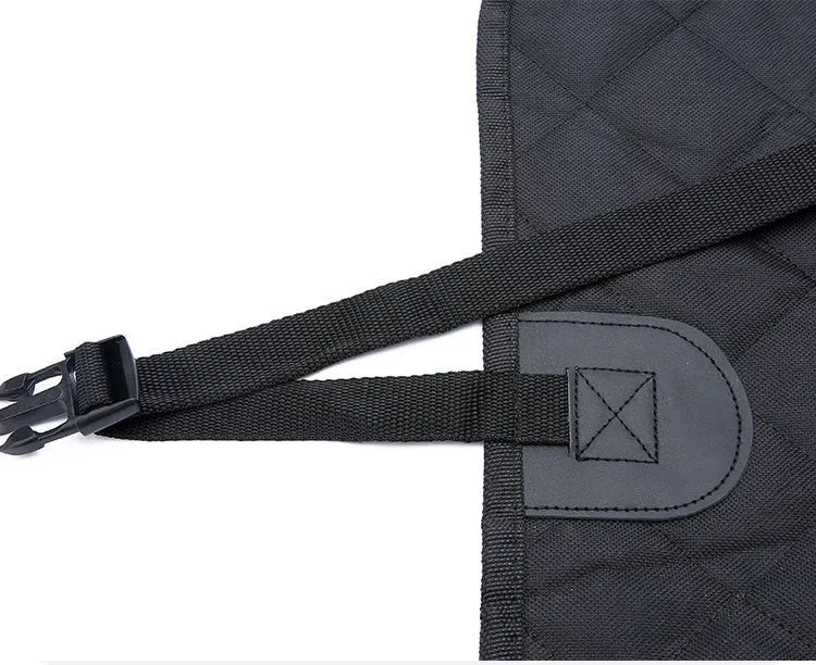 PawGuard: Dog Car Seat Cover with Mesh View, Zipper, & Pocket – Waterproof Hammock Protecto