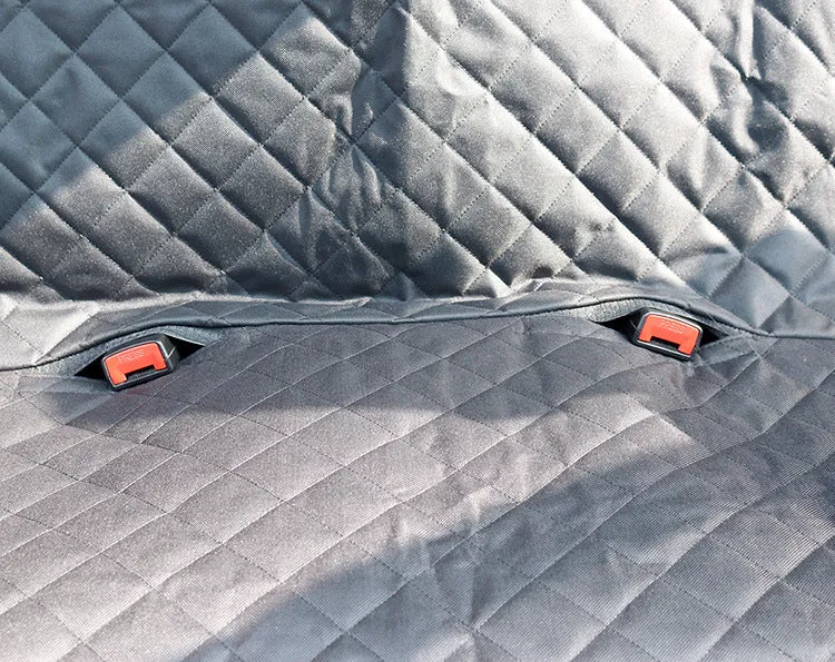 PawGuard: Dog Car Seat Cover with Mesh View, Zipper, & Pocket – Waterproof Hammock Protecto