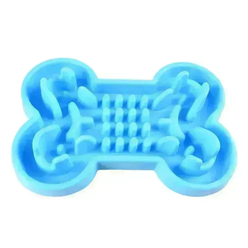 Pet Dog Slow Food Feeder Anti Choke Travel Bowl