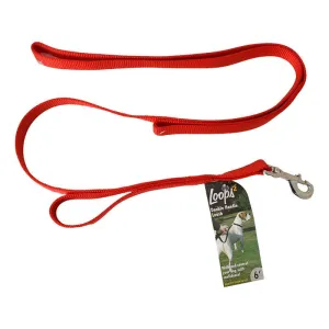 Red Two Handle Heavy Duty Dog Leash For Large Breeds