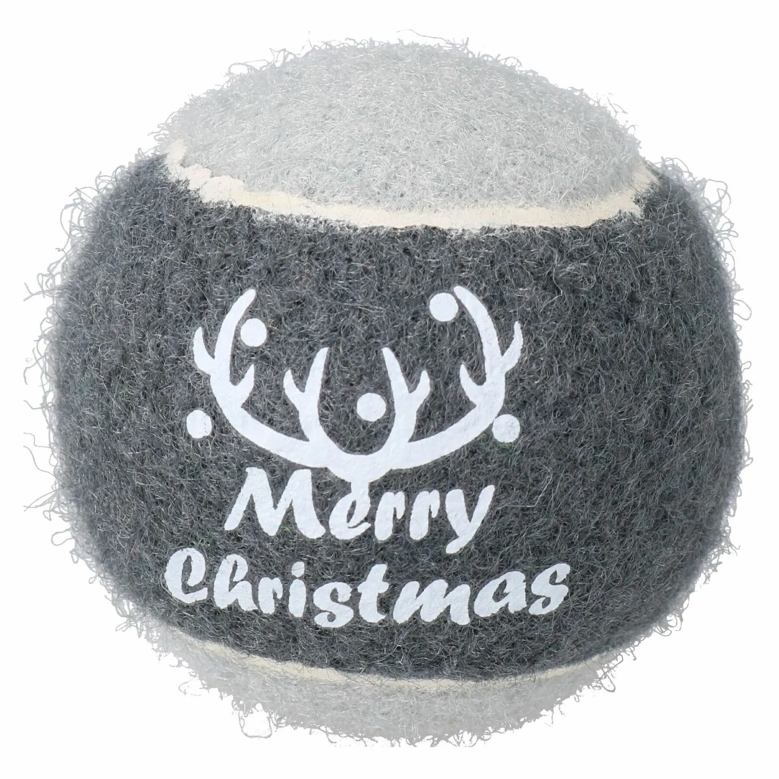 Rosewood Cupid & Comet Christmas Grey Tennis Ball for Dogs