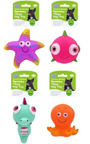 Squeaky Vinyl Pet Toys - Aqua Series