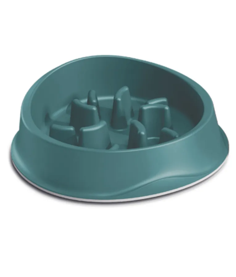 Stefanplast Chic Bowl Slow Feeder English Green