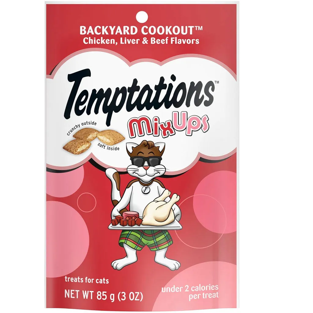 Temptations MixUps Backyard Cookout Flavor Soft & Crunchy Treats for Cats