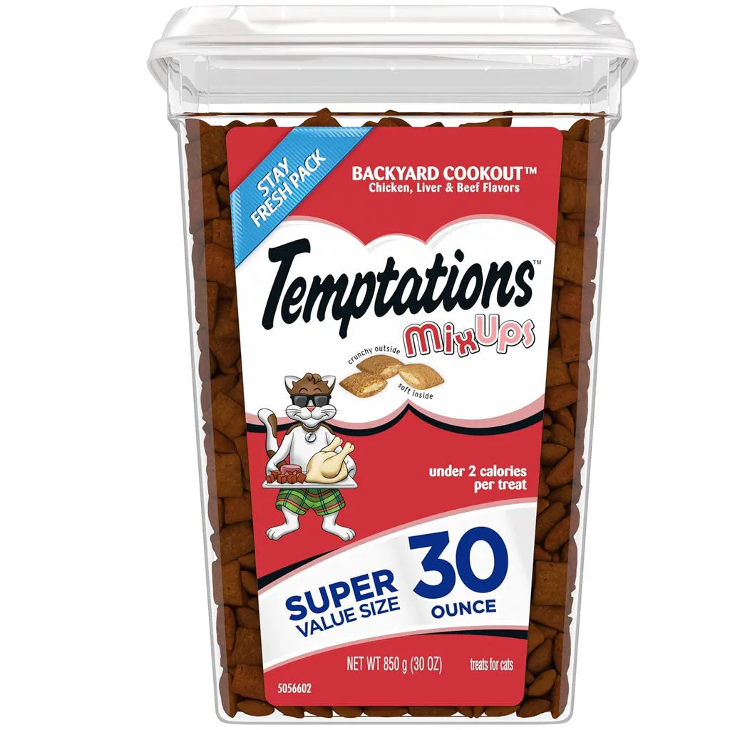 Temptations MixUps Backyard Cookout Flavor Soft & Crunchy Treats for Cats