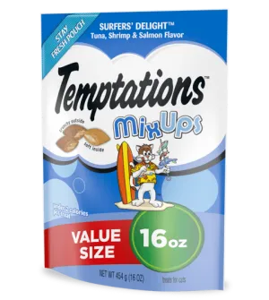 Temptations MixUps Surfer's Delight Flavor 16-oz, Cat Treat