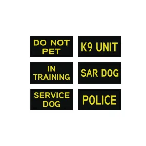 Vinyl Non-Reflective ID Patch - 1.5" x 3"